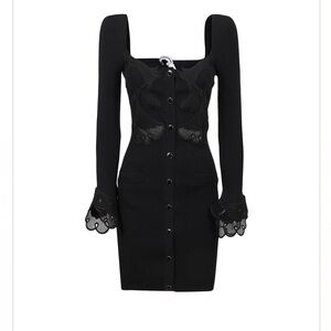 Self Portrait Inserted Lace Mini Dress NWOT